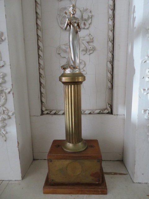 Old TROPHY 1957 OFFICIAL MISS AMERICA Miss Miami Beach Lady Crown Scepter